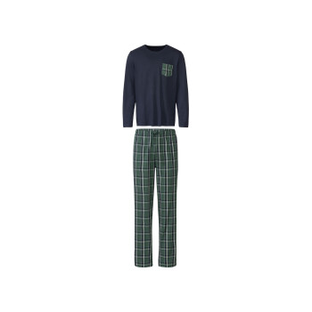 LIVERGY® Herren Pyjama, lang, aus reiner Baumwolle - B-Ware