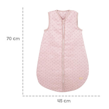roba Babyschlafsack Lil Planet für Neugeborene, 110 cm, rosa/mauve - B-Ware neuwertig