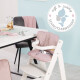 roba Sitzverkleinerer roba Style, 2-tlg Sitzkissen/ Einlage für Treppenhochstühle, rosa - B-Ware neuwertig