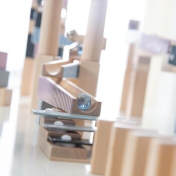 roba Kugelbahn 100-teilig, Holz mehrfarbig - B-Ware gut