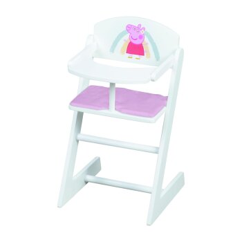 roba Puppenhochstuhl Peppa Pig mit Essbrett, weiß - B-Ware neuwertig
