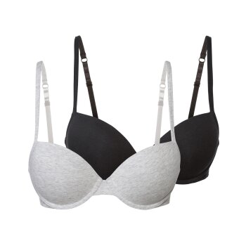 esmara® Damen Bügel-BHs, 2 Stück, gepaddete...