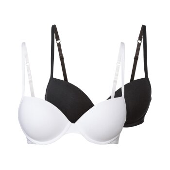 esmara® Damen Bügel-BHs, 2 Stück, gepaddete Cups - B-Ware