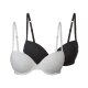 esmara® Damen Bügel-BHs, 2 Stück, gepaddete Cups - B-Ware