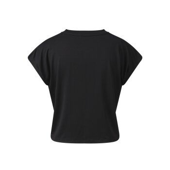 CRIVIT Damen Funktionsshirt, modisch weit und kürzer geschnitten (schwarz, S(36/38)) - B-Ware neuwertig