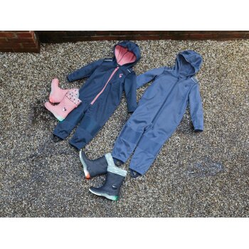 lupilu® Kleinkinder Mädchen Matsch- und -Buddel-Overall mit hohem Wärmerückhalt (navy, 98/104) - B-Ware neuwertig