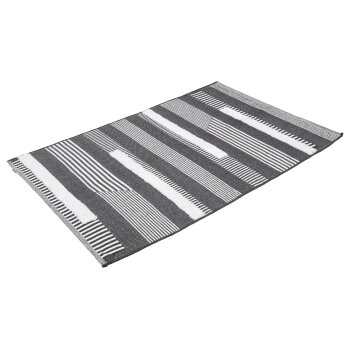 LIVARNO home Baumwollteppich, 120 x 180 cm (Grau) - B-Ware sehr gut