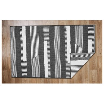 LIVARNO home Baumwollteppich, 120 x 180 cm (Grau) - B-Ware sehr gut