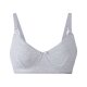 esmara® Damen Still-BHs, 2 Stück, bügellos, mit hohem Baumwollanteil (marine/grau, 85B) - B-Ware neuwertig