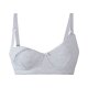 esmara® Damen Still-BHs, 2 Stück, bügellos, mit hohem Baumwollanteil (marine/grau, 85B) - B-Ware neuwertig