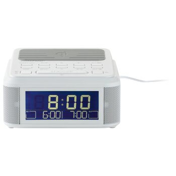 SILVERCREST® Uhrenradio DAB+, mit Qi-Ladung (weiß) - B-Ware sehr gut