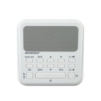 SILVERCREST® Uhrenradio DAB+, mit Qi-Ladung (weiß) - B-Ware sehr gut