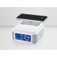 SILVERCREST® Bluetooth-Radiowecker SURQ 4 A2, mit Qi-Ladung, weiß - B-Ware sehr gut