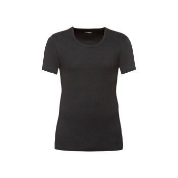 LIVERGY® Herren Unterhemden, 3 Stück, aus reiner Baumwolle (schwarz/weiß, 4/S) - B-Ware neuwertig