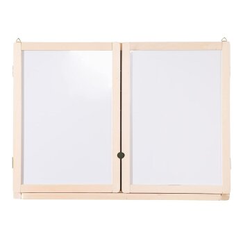 roba Tafel, Hängetafel faltbar, mit Maltafel magnetisch weiß, Kreidetafel liniert, Tafellack - B-Ware Transportschaden Kosmetisch