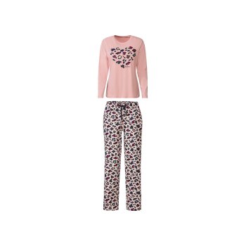 esmara® Damen Pyjama aus reiner Baumwolle (rosa, S(36/38)) - B-Ware neuwertig