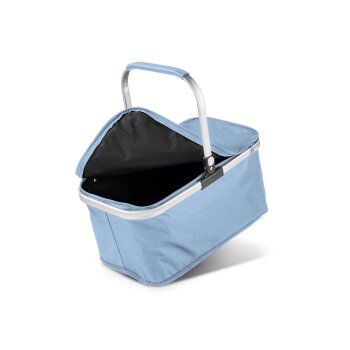 TOPMOVE® Einkaufskorb, mit Alurahmen, faltbar (blau) - B-Ware Transportschaden Kosmetisch