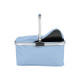 TOPMOVE® Einkaufskorb, mit Alurahmen, faltbar (blau) - B-Ware Transportschaden Kosmetisch