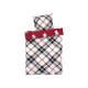 LIVARNO home Winter Jersey Bettwäsche, 155 x 220 cm (Rentier/rot) - B-Ware neuwertig