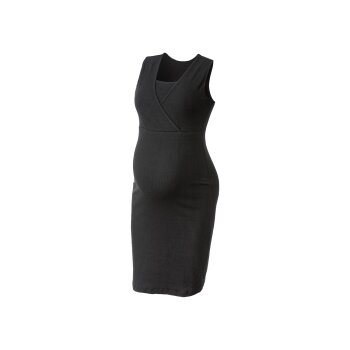 esmara® Damen Umstandskleid mit hohem Baumwollanteil (schwarz, XL(48/50)) - B-Ware neuwertig