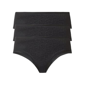 esmara® Damen Hipster, 3 Stück, mit hohem Bio-Baumwollanteil (schwarz, M(40/42)) - B-Ware neuwertig