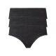 esmara® Damen Hipster, 3 Stück, mit hohem Bio-Baumwollanteil (schwarz, M(40/42)) - B-Ware neuwertig