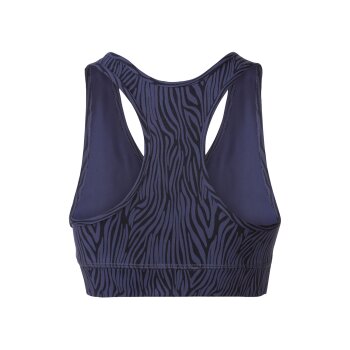 CRIVIT Damen Sport-Bustier, Medium Level, mit Ringerrücken (dunkelblau, S(36/38)) - B-Ware neuwertig