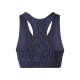 CRIVIT Damen Sport-Bustier, Medium Level, mit Ringerrücken (dunkelblau, S(36/38)) - B-Ware neuwertig