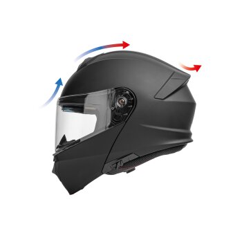 ULTIMATE SPEED® Klapphelm, M, schwarz - B-Ware gut