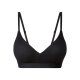 esmara® Damen Soft BH in modischer Ripp-Qualität (schwarz, M(40/42)) - B-Ware neuwertig