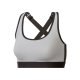 CRIVIT Sportbustier, Medium-Level, mit Ringerrücken (grau, XS(32/34)) - B-Ware neuwertig