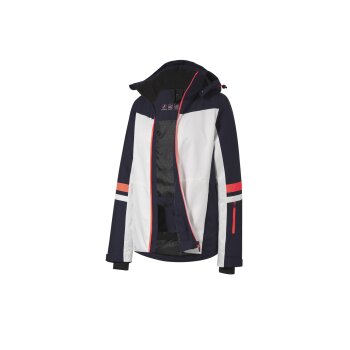 CRIVIT Damen Skijacke mit RECCO®-Ortungssystem (weiß/navy/coral, XS(32/34)) - B-Ware neuwertig