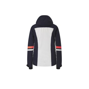 CRIVIT Damen Skijacke mit RECCO®-Ortungssystem (weiß/navy/coral, XS(32/34)) - B-Ware neuwertig