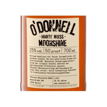 O`Donnel Moonshine Harte Nuss Likör 25% Vol