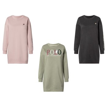 esmara® x Grand Polo Damen Sweatkleid mit Baumwolle -...