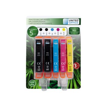 UNITED OFFICE® Druckerpatronen, Multipack, HP - B-Ware