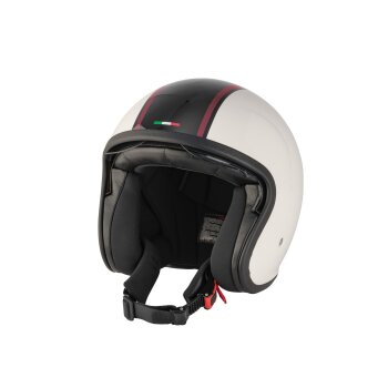 ULTIMATE SPEED® Jethelm, mit Visier, Gr. S (Creme-Schwarz-Bordeaux) - B-Ware sehr gut