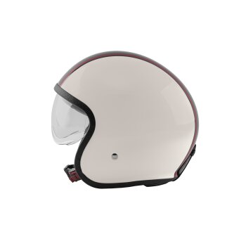 ULTIMATE SPEED® Jethelm, mit Visier, Gr. S (Creme-Schwarz-Bordeaux) - B-Ware sehr gut