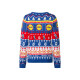 esmara® Lidl Damen Pullover mit lustigen Logo-Weihnachtsmotiven (blau, L(44/46)) - B-Ware neuwertig