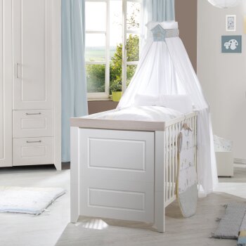 roba Kombi-Kinderbett Felicia, 70 x 140 cm, weiß / Luna Elm - B-Ware neuwertig