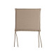 FLORABEST® Wende-Sitzkissen für Klappstuhl 38 x 42 x 3 cm, Streifen/beige - B-Ware neuwertig