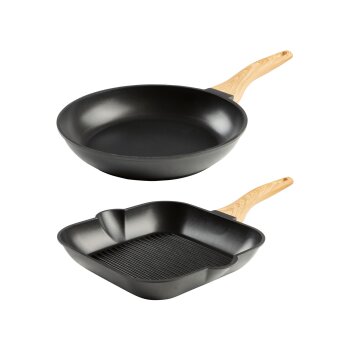 Aluguss-Pfanne / -Grillpfanne, mit Antihaftbeschichtung -...