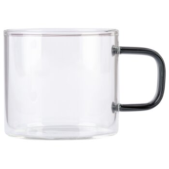 ERNESTO® Gläser-Set mit bunten Griffen/ Teekanne mit Siebeinsatz (Espressobecher 6er Set) - B-Ware neuwertig