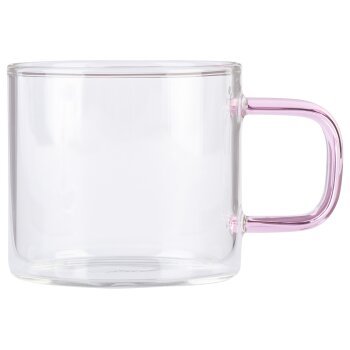 ERNESTO® Gläser-Set mit bunten Griffen/ Teekanne mit Siebeinsatz (Espressobecher 6er Set) - B-Ware neuwertig