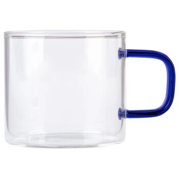 ERNESTO® Gläser-Set mit bunten Griffen/ Teekanne mit Siebeinsatz (Espressobecher 6er Set) - B-Ware neuwertig