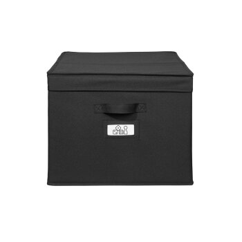 LIVARNO home Aufbewahrungsbox / Schubladenaufbewahrung, mit verstärktem Einlegeboden (Aufbewahrungsbox, Schwarz) - B-Ware sehr gut