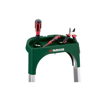 PARKSIDE® Alu-Haushaltsleiter, 4-stufig - B-Ware Transportschaden Kosmetisch