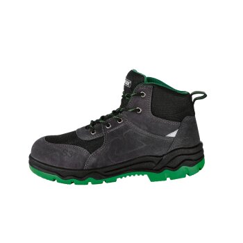 PARKSIDE® Herren S3-Sicherheitsstiefel aus Leder (grau/grün, 42) - B-Ware neuwertig