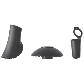 CRIVIT Nordic-Walkingstöcke Carbon, 100-125 cm (anthrazit/mint) - B-Ware sehr gut