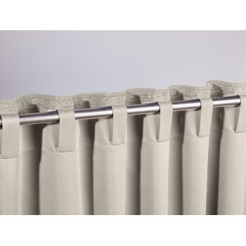 LIVARNO home Blackout-Vorhangschal-Set, 135 x 254 cm, 2-teilig (creme) - B-Ware neuwertig